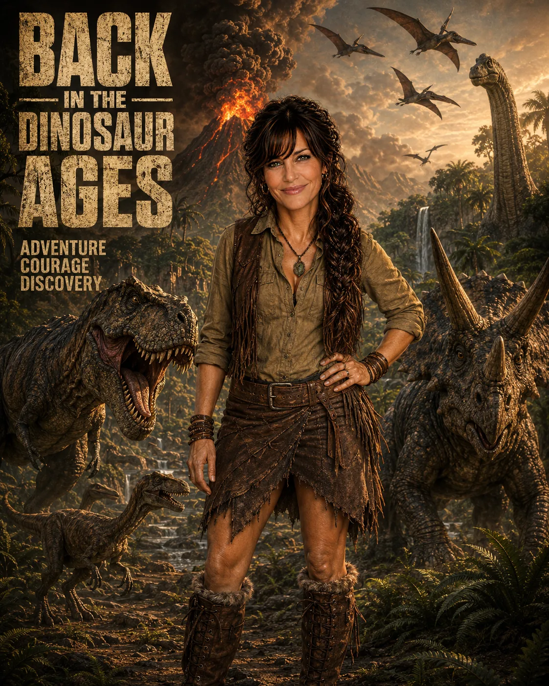A poster of a Jurassic Dino Theme