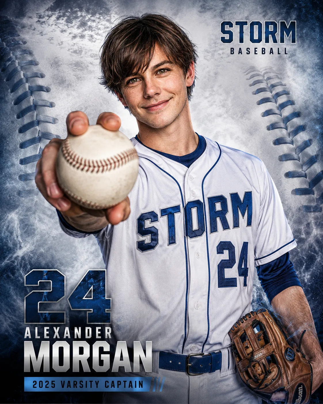 A custom baseball card.